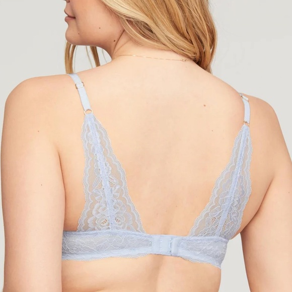 Montelle // Wanderlust Keyhole Balconette Lace Bra in Blue - Picture 2 of 4